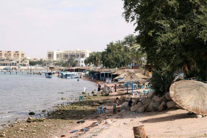 Praia no centro da cidade, Aqaba - Jordania