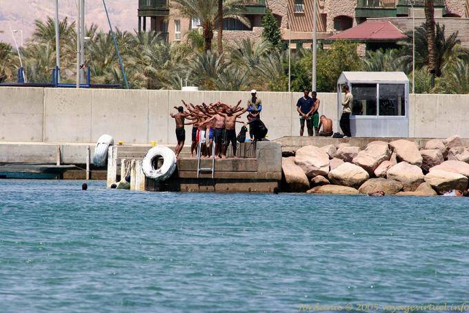 Formação sobre o porto de Aqaba - Jordania