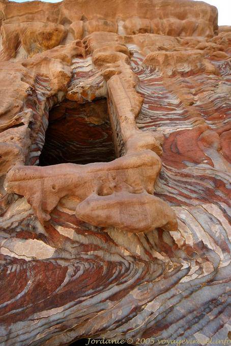 Na fachada rua, Petra Khubta - Jordania