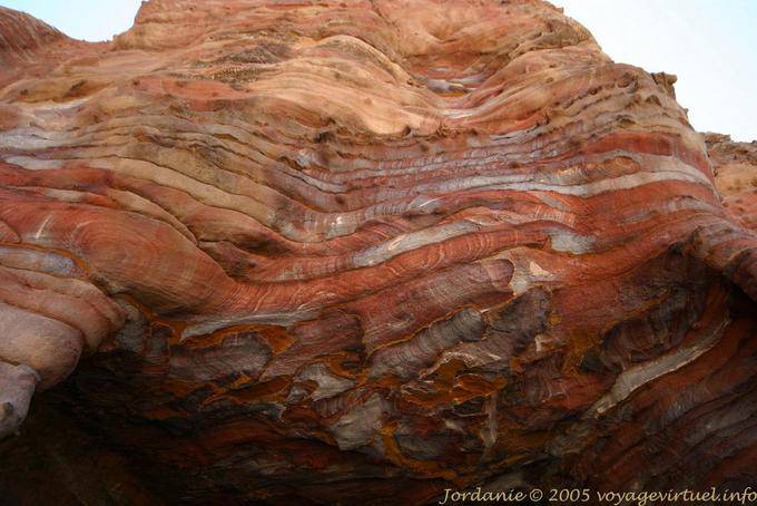 Geologia do precipício, Petra Khubta - Jordania