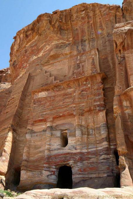 A frente do Túmulo Silk, Petra Khubta - Jordania
