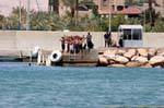Formação sobre o porto de Aqaba, Jordania.