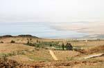 Paisagem no norte do Mar Morto, Jordania.