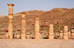 As colunas de Dalton, Petra Cidade Baixa, Jordania.