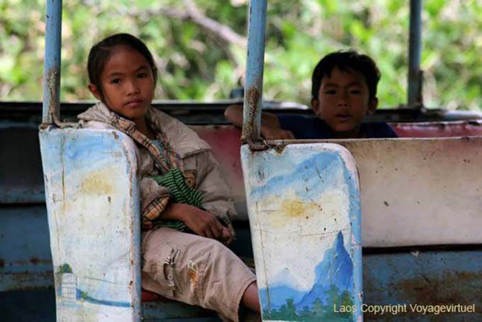 Viagem improvável Khone Ilha, Laos