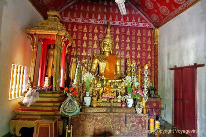 Sala de oração pequena, Wat Sene Soukharam, Luang Prabang, Laos