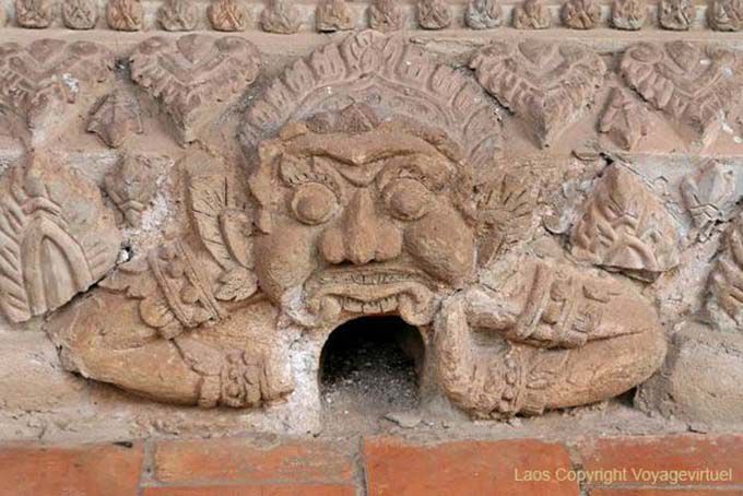 Deus do tempo, Haw Phra Kaew, Vientiane, Laos