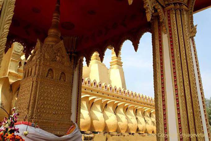 Relicário, Wat That Luang, Vientiane, Laos