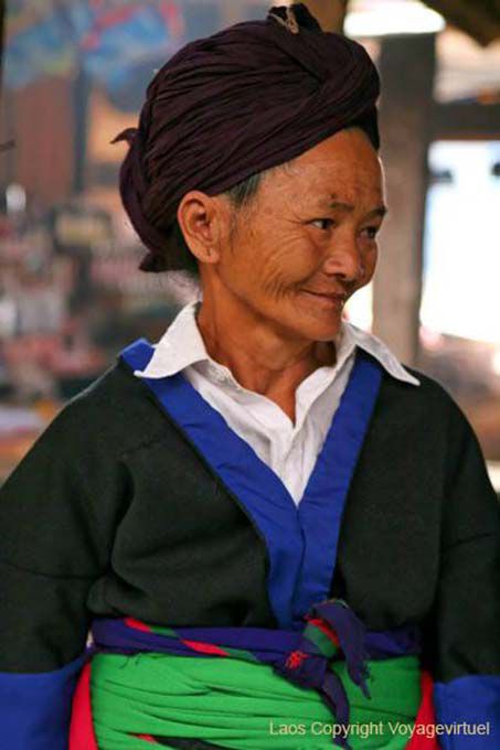 Mhong mulher, Xieng Khouang, Laos