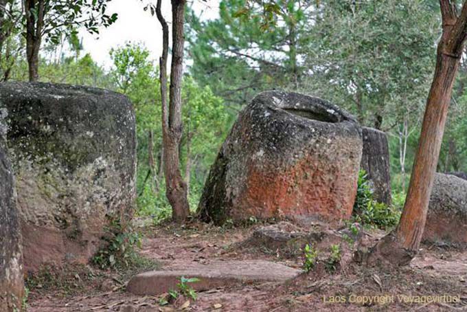 Megaliths Funeral, Planície de Jars Xieng Khouang, Laos