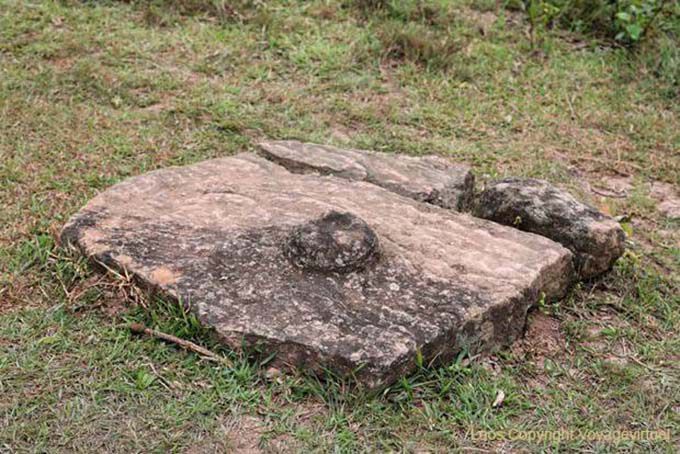 Calcário Debris arenito planície dos frascos Xieng Khouang, Laos