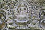 Dentues monstros, Vat Phou, Laos.