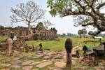 Visão particular no site de Wat Phou, Laos.