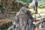 Naga Triplo desabou, Wat Phou, Laos.