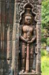 Dvarapala com o clube, Wat Phou, Laos.