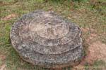 Entalhe tampa do frasco, Planície de Jars Xieng Khouang, Laos.