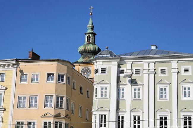 Hauptplatz, Stadtpfarrkirche, vista da torre do sino, Linz - Áustria