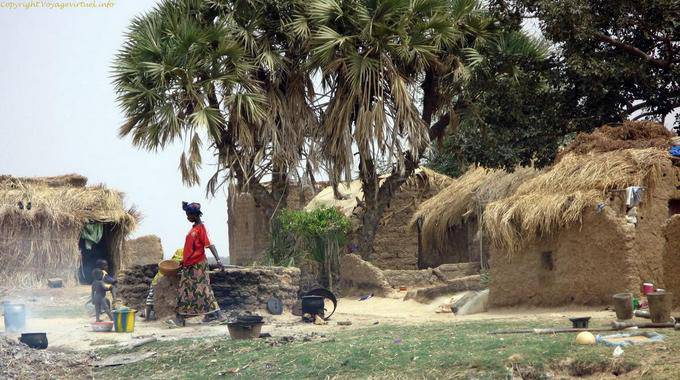 Entre Mopti et Tombouctou Village Mali