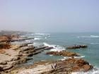 Pesca no Rmilat Atlantic Road, Asilah, Marrocos.