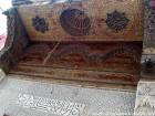 Exemplo de tratamento de madeira artesãos locais, Fes, Marrocos.