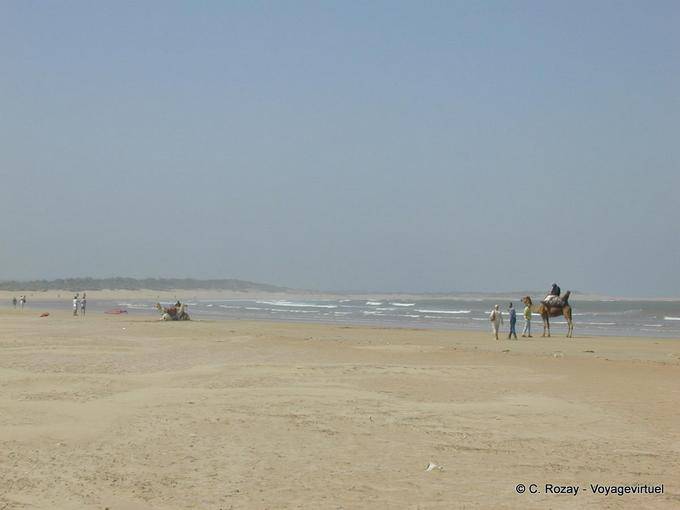 Essaouira, a praia Tagharte - Marrocos