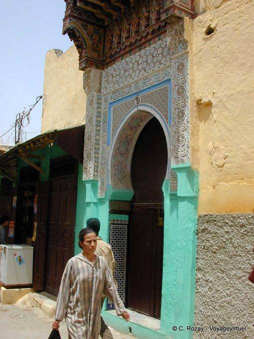 Porta História na medina, Meknes - Marrocos