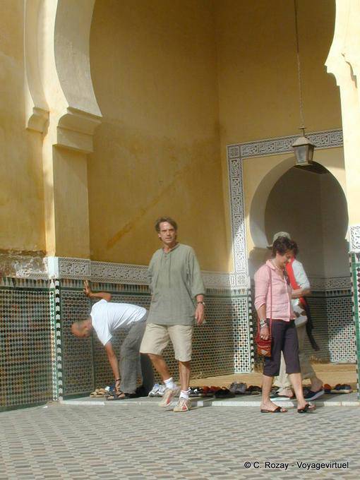 Jeremy Irons no Mausoléu de Moulay Ismail, Meknes - Marrocos