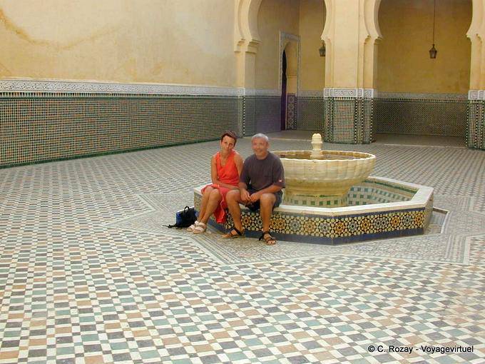 A fonte do Mausoléu de Moulay Ismail, Meknes - Marrocos