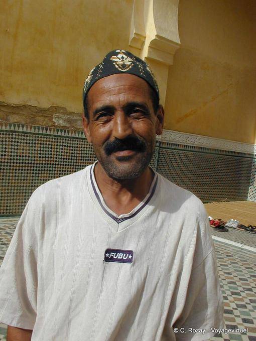 O guarda do destacamento de Imam, Meknes - Marrocos