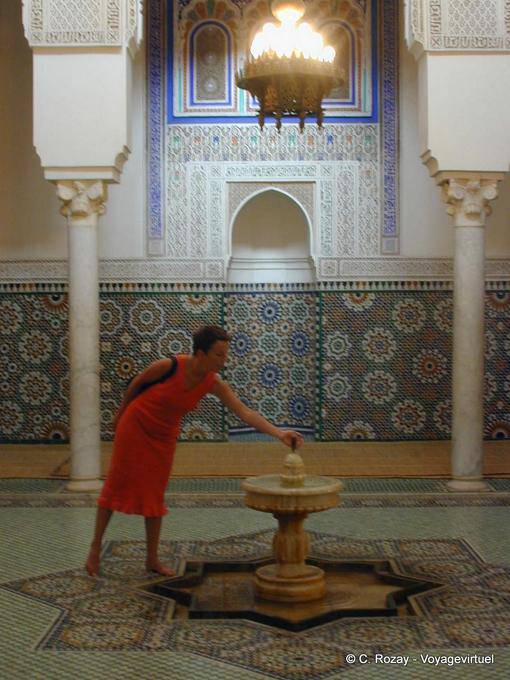 Mausoléu de Moulay Ismail, arquitetura de interiores, Meknes - Marrocos