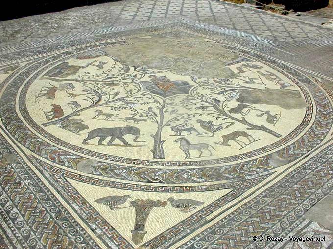 House of Orpheus, mosaico, Volubilis - Marrocos