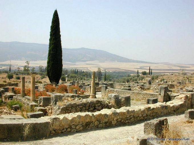 Paisagem, Volubilis - Marrocos