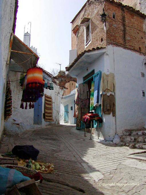 Mini Souk no distrito Sebbanine, Chefchaouen - Marrocos