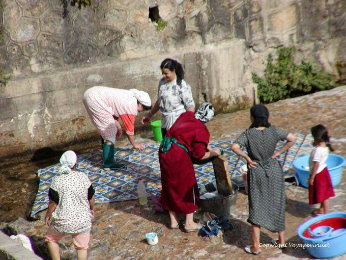 Lavadeiras Ras El Ma, Chefchaouen - Marrocos