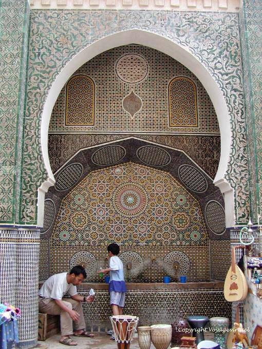 Fonte bonita em Fez - Marrocos