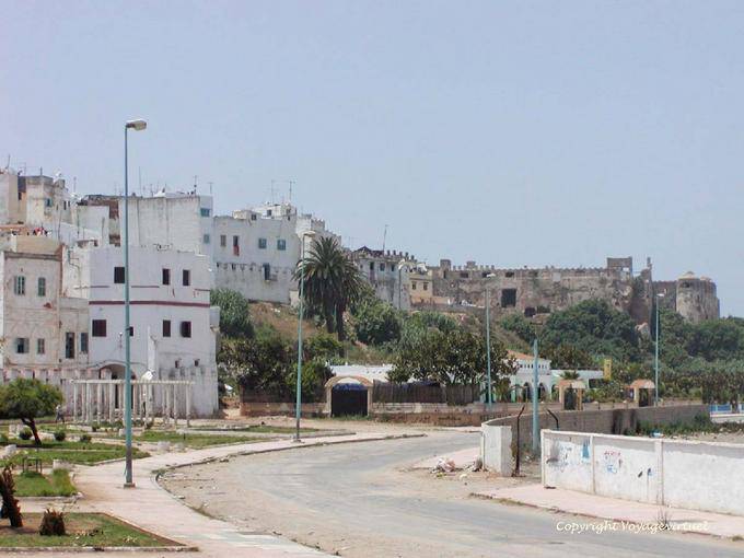 Vista do castelo da Stork, Larache - Marrocos