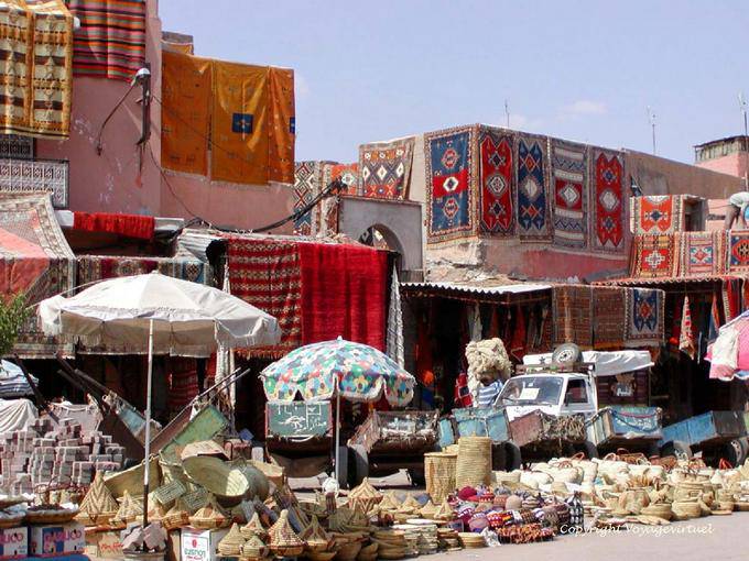 Exposição Carpet na Jemaa El Fna, Marrakech - Marrocos