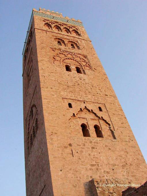O Minarete Koutoubia, pedreiras de arenito de Gueliz, Marrakech - Marrocos