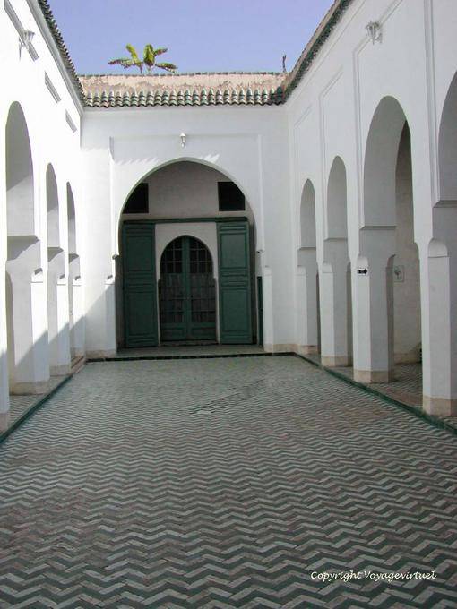 Pequeno pátio, Bahia Palace, Marrakech - Marrocos