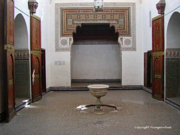 O apartamento privado do nobre esposa Lalla Zineb, Bahia Palace, Marrakech - Marrocos