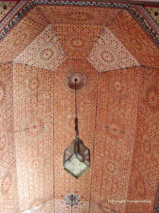 Teto Pontilhismo, Bahia Palace, Marrakech - Marrocos