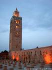 Mesquita Koutoubia para a noite, Marrakech, Marrocos.