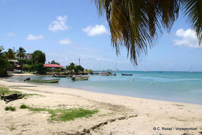 Pedaço de praia nos arredores de Sainte Anne - Martinica