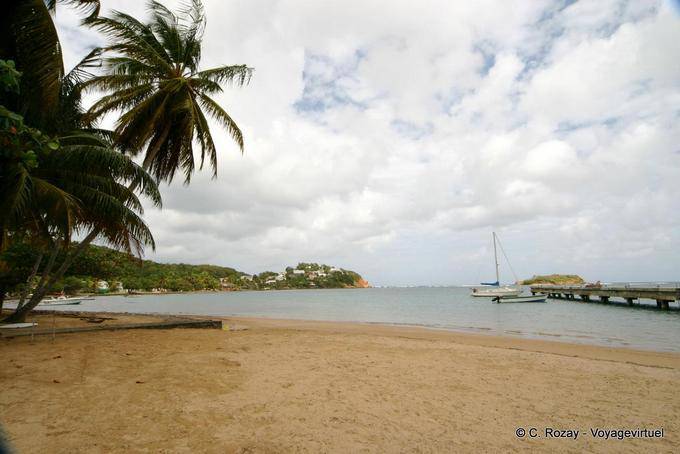 Tartane praia na península de La Caravelle - Martinica
