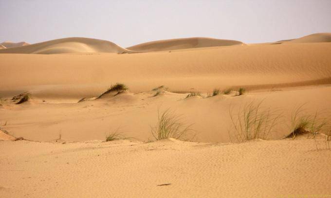 Vasto deserto entre Nouakchott e da fronteira com Marrocos, Mauritânia