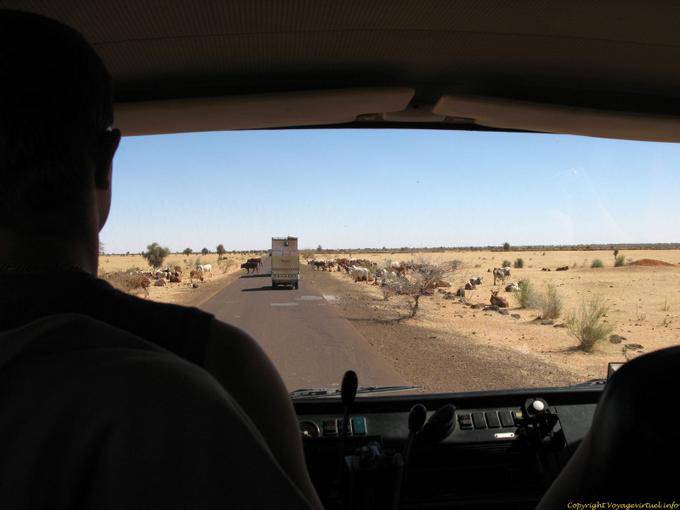 Estrada entre Boghé e Kaedi, Mauritânia