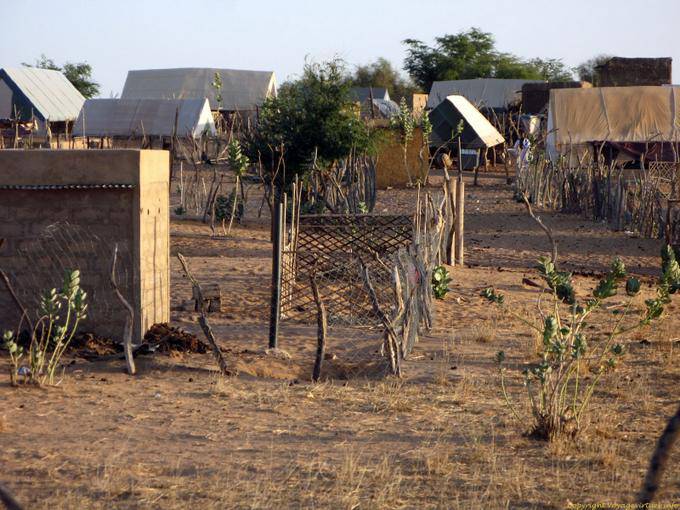 Vila fotografado de passagem, Mauritânia