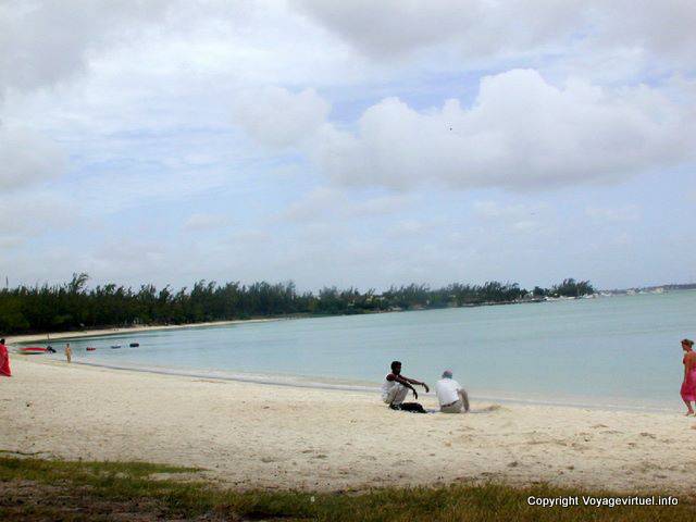 Mont Choisy praia arco branco, Maurícias.