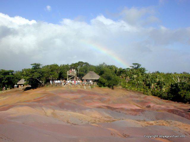 A cinza vulcânica, Chamarel, Maurícias.