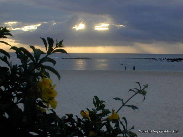Os olhos do sol, Flic en Flac, Maurícias.